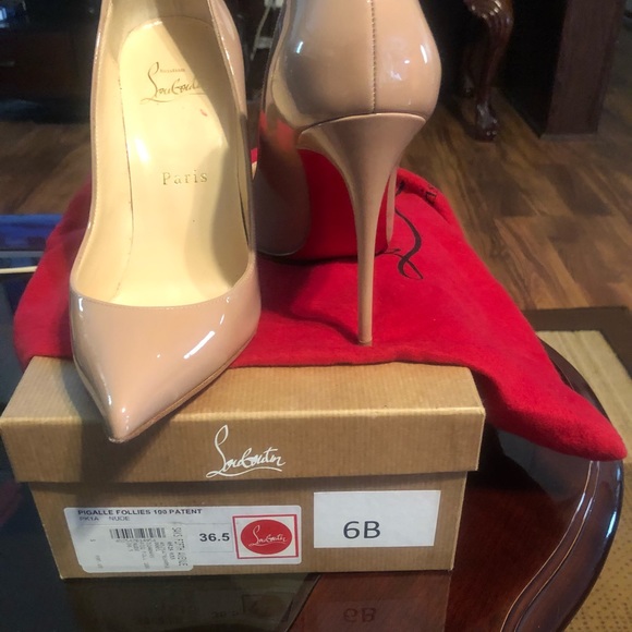 Christian Louboutin Shoes - Authentic Pigalle Follies 100 Patent